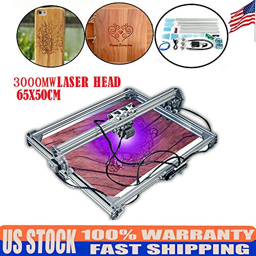 Desktop Blue Laser Engraving Machine 3000mw DIY Carving Printer Wo...