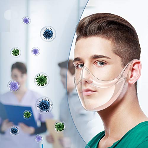 2pcs Transparent Face_Shield, Lightweight Anti-Fog Safety Durable ...