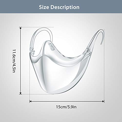 2pcs Transparent Face_Shield, Lightweight Anti-Fog Safety Durable ...