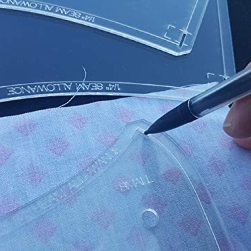 Face mask Plastic Sewing Template Fitted Pattern Filter Pocket Sma...
