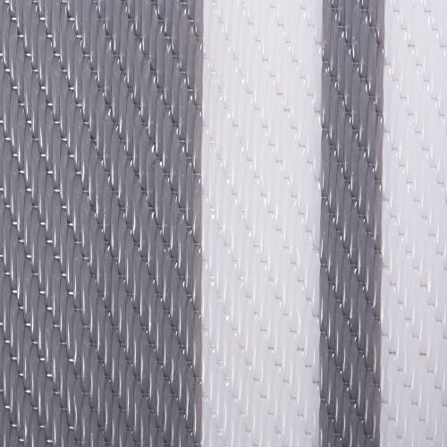 DII Reversible Indoor Woven Outdoor Rug, 4x6, Multi-Stripe Gray