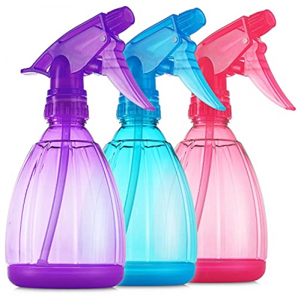 DilaBee Spray Bottles 3-Pack, 12 Oz Water Spray Bottle for Hair,...