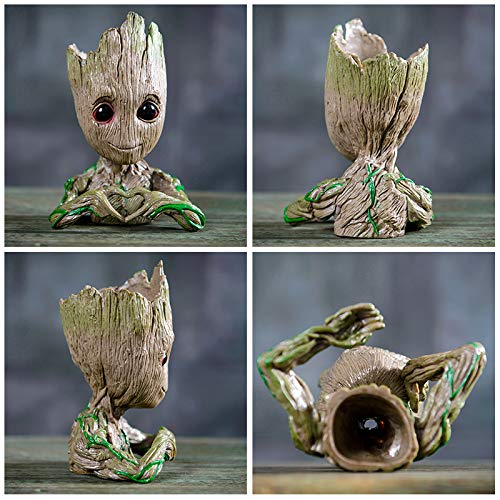 Baby Groot Flowerpot Tree Man Planter Flower Pot with Drainage Hol...