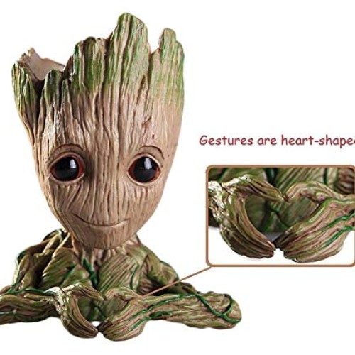 Baby Groot Flowerpot Tree Man Planter Flower Pot with Drainage Hol...