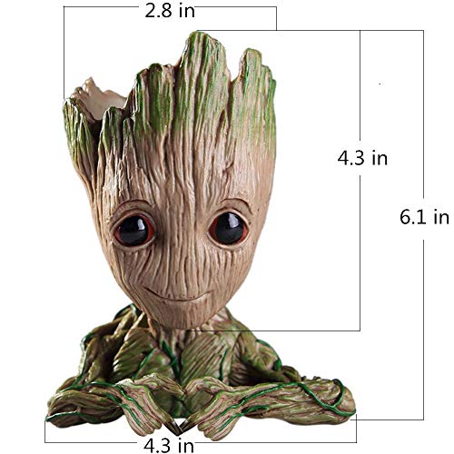 Baby Groot Flowerpot Tree Man Planter Flower Pot with Drainage Hol...