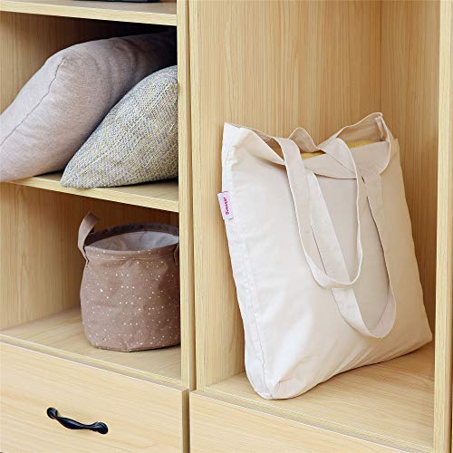 4 Pieces Crafting Bag for Decorating Grocery Canvas Bag White
