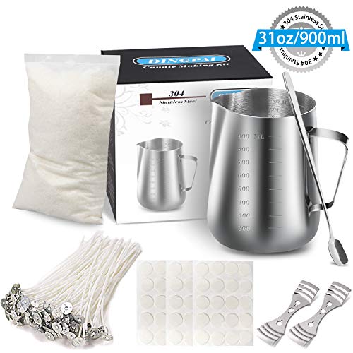 Candle Making Kit Supplies, Soy Wax DIY Candle Craft Tools Includi...