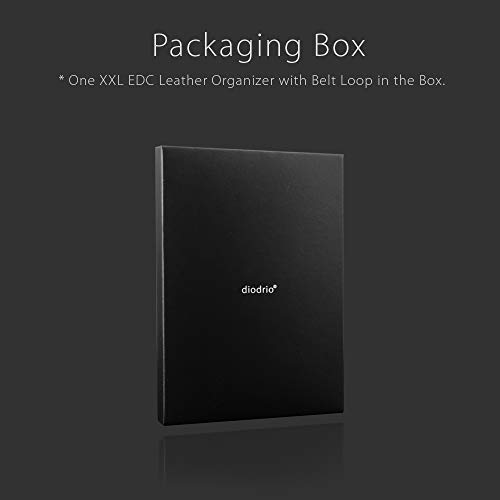 XXL EDC Leather Knife Sheath Organizer Belt Loop, Fit Most Leather...