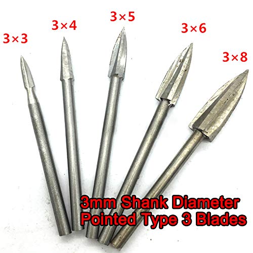 Direct 5PCS Sharp Wood Carving Pen Sculpting Drill Bit Rotary Grin...