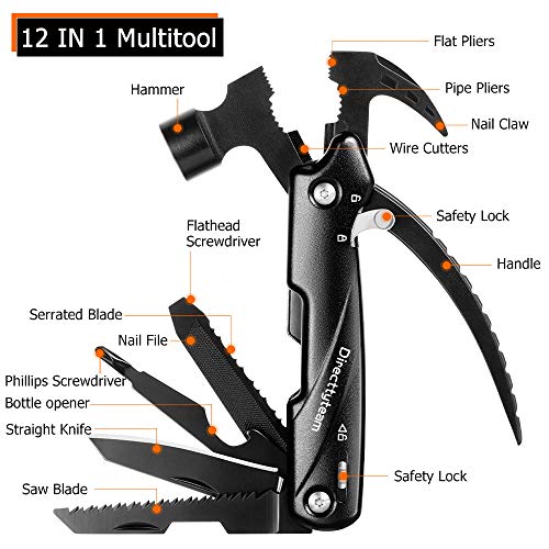 Multitool Camping Accessories, Easter Gifts for Men Dad Husband Bo...