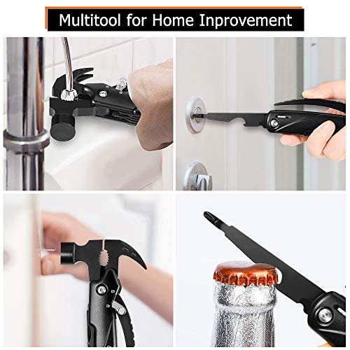 Multitool Camping Accessories, Easter Gifts for Men Dad Husband Bo...
