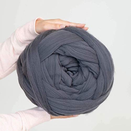 Giant Wool Yarn Chunky Arm Knitting Super Soft Wool Yarn Bulky Woo...