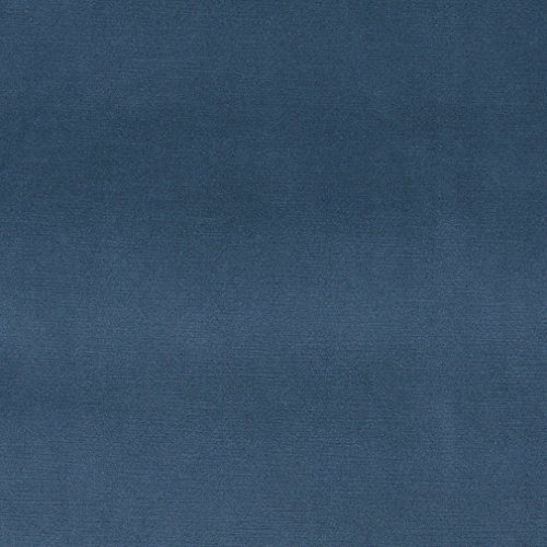 A0001A Blue Authentic Cotton Velvet Upholstery Fabric by The Yard