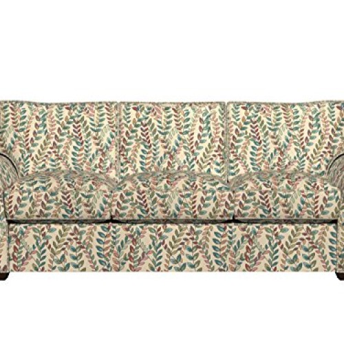 A0027C Teal Green Orange and Purple Vines and Leaves Contemporary ...
