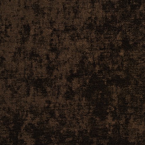 A0150L Brown Solid Shiny Woven Velvet Upholstery Fabric by The Yard