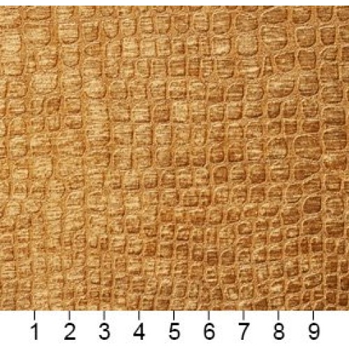 A0151N Copper Brown Textured Alligator Shiny Woven Velvet Upholste...