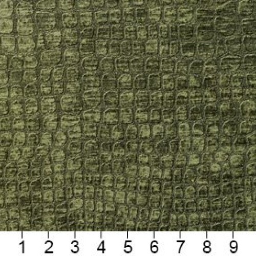 A0151Q Dark Green Textured Alligator Shiny Woven Velvet Upholstery...