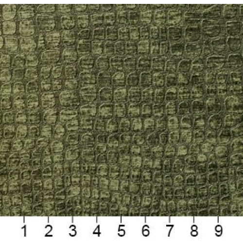 A0151Q Dark Green Textured Alligator Shiny Woven Velvet Upholstery...