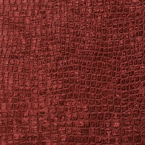 A0151T Burdy Textured Alligator Shiny Woven Velvet Contemporary...