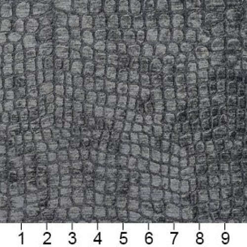 A0151U Grey Textured Alligator Shiny Woven Velvet Upholstery Fabri...