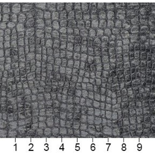A0151U Grey Textured Alligator Shiny Woven Velvet Upholstery Fabri...