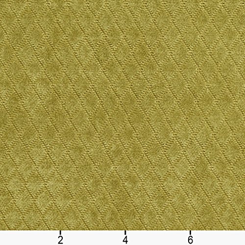 A914 Lime Green Diamond Stitched Velvet Upholstery Fabric by The Yard