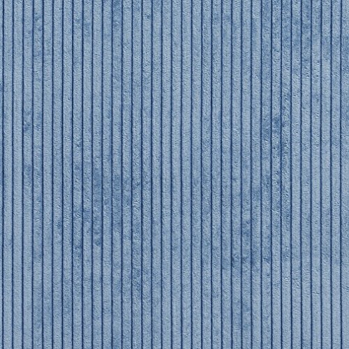 B0700C Blue Corduroy Striped Soft Velvet Upholstery Fabric by The ...