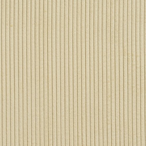 B0700G Cream Corduroy Striped Soft Velvet Upholstery Fabric by The...