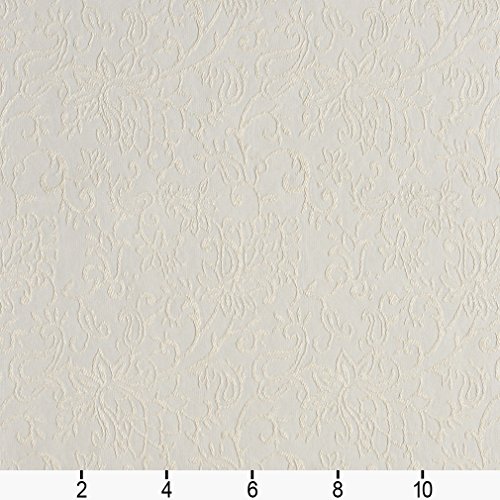 B602 Off White Contemporary Floral Jacquard Woven Upholstery Fabri...