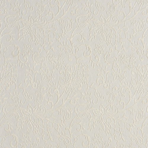 B602 Off White Contemporary Floral Jacquard Woven Upholstery Fabri...