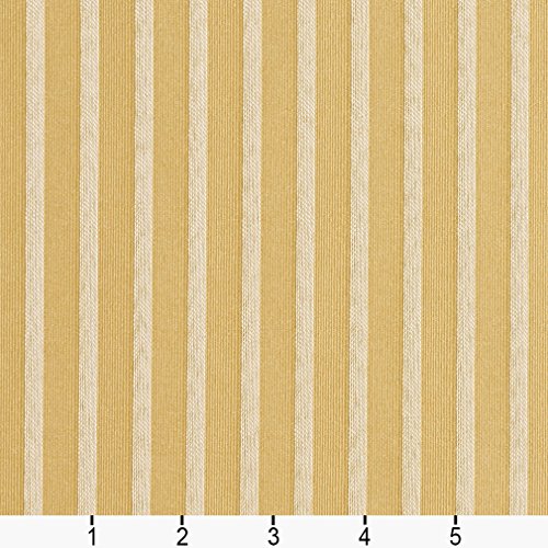 B617 Gold Striped Jacquard Woven Upholstery Fabric by The Yard
