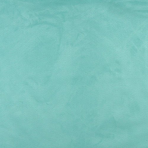 C094 Aqua Green Solid Microsuede Microfiber Contemporary Upholster...