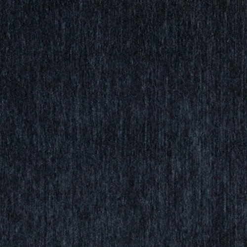 D787 Deep Blue Chenille Commercial Residential and Church Pew Upho...