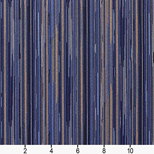 E226 Navy Blue and Gold Abstract Striped Residential and Contract ...