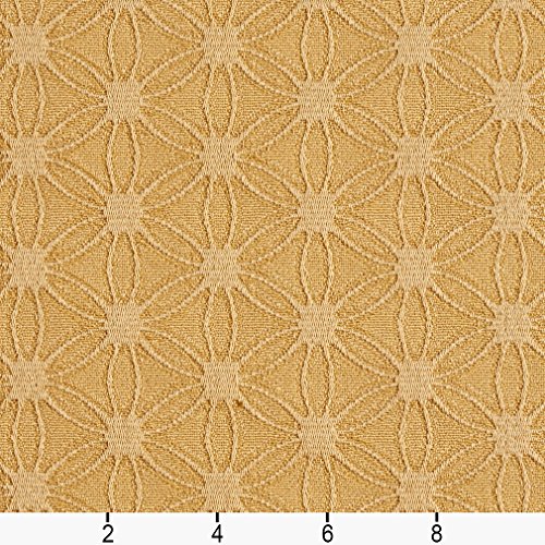 E533 Gold Flower Jacquard Woven Contemporary Upholstery Grade Fabr...