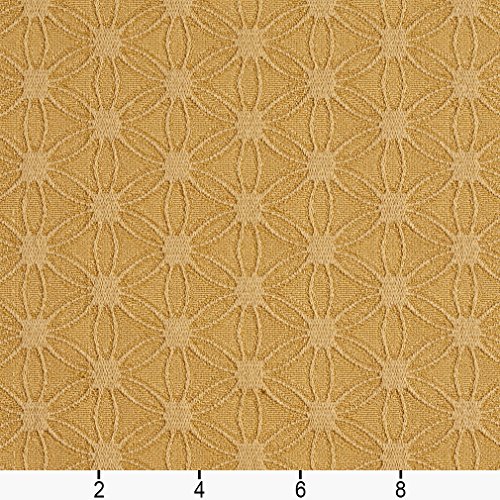 E533 Gold Flower Jacquard Woven Contemporary Upholstery Grade Fabr...