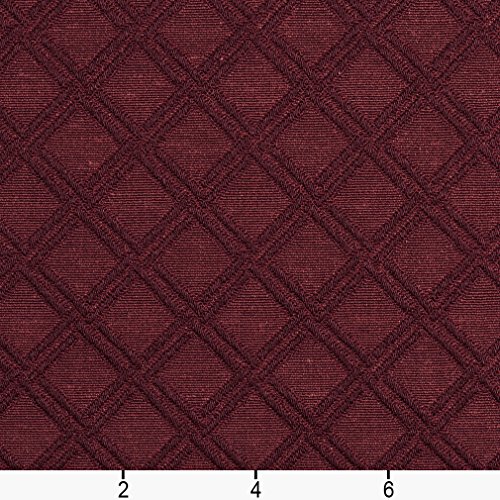 E545 Burdy Diamond Jacquard Woven Contemporary Upholstery Grade...