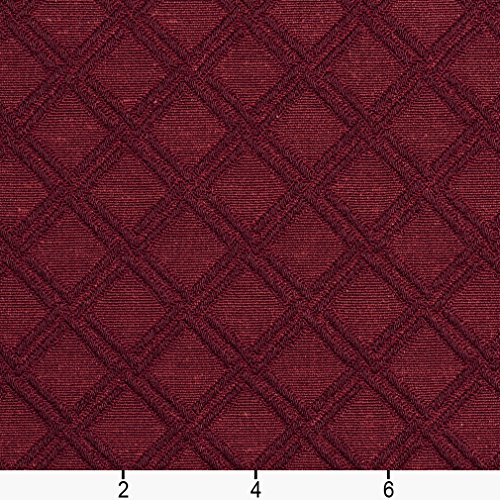 E545 Burdy Diamond Jacquard Woven Contemporary Upholstery Grade...