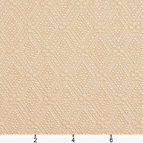 E571 Off White Diamond Jacquard Woven Contemporary Upholstery Grad...