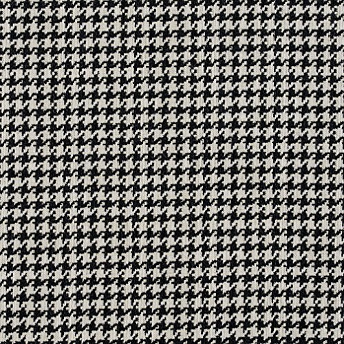 E854 Black and Off-White Classic Houndstooth Jacquard Upholstery F...