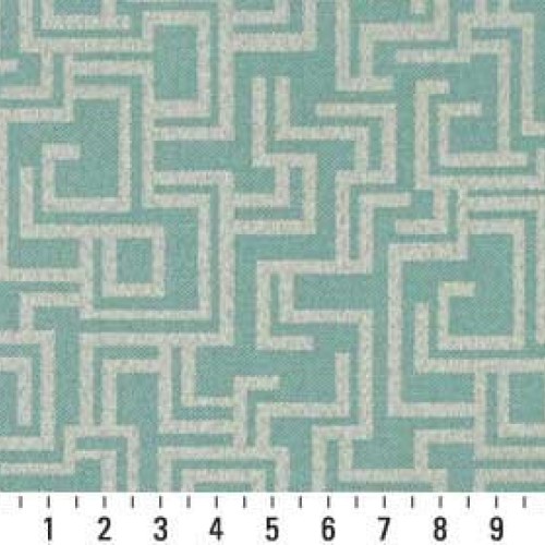 F636 Light Blue Geometric Outdoor Indoor Marine Scotchgarded Conte...