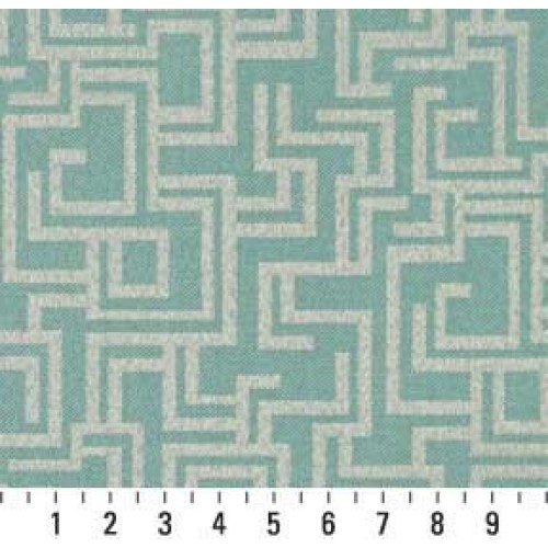 F636 Light Blue Geometric Outdoor Indoor Marine Scotchgarded Conte...