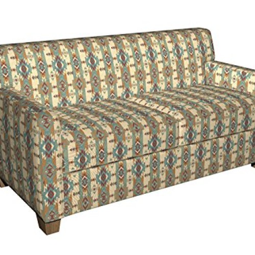 J9600F Natural Striped Geometric Southwest Woven Decorative Novelt...