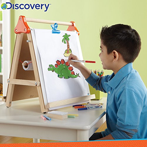 Discovery Kids 3-in-1 Tabletop Dry Erase Chalkboard Painting Art E...