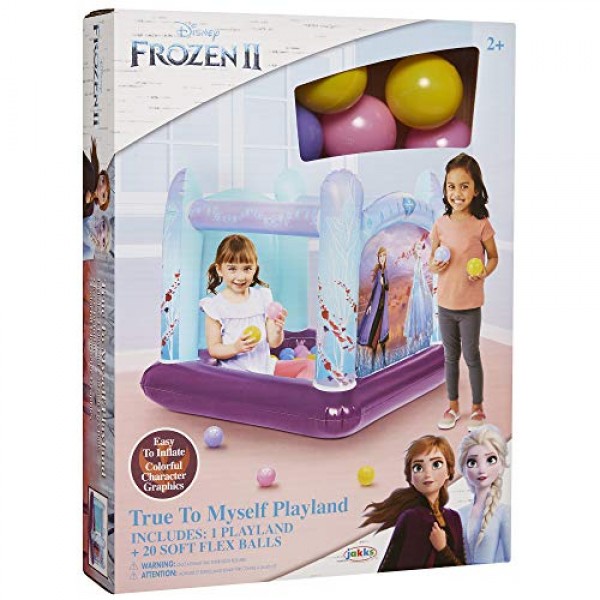 Disney Frozen Frozen 2 Ball Pit Playland, 1 Inflatable & 20 Soft-F...