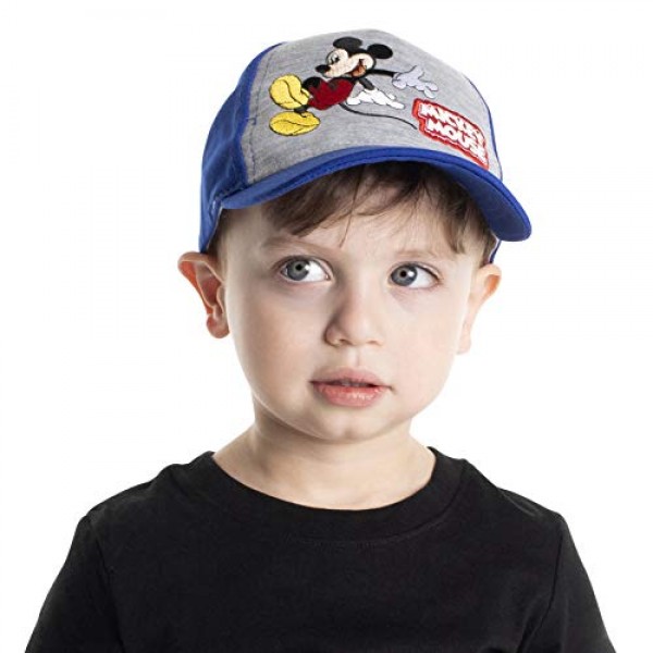 Disney Toddler Boys Mickey Mouse Character Baseball Cap, Blue/Gre...