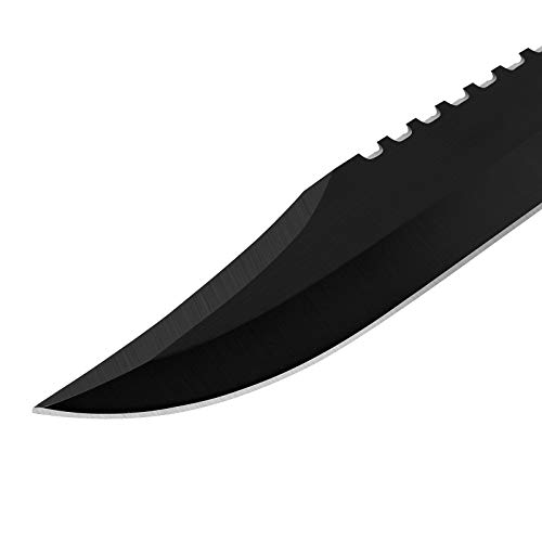 DISPATCH Tactical Bowie Survival Hunting Knife with Kydex Sheath M...