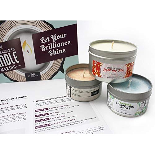 DIY Gift Kits Soy Candle Making Kit for Adults 49-Piece Set DIY ...