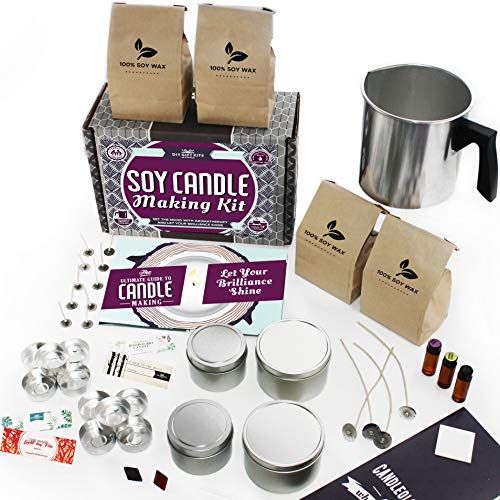 DIY Gift Kits Soy Candle Making Kit for Adults 49-Piece Set DIY ...