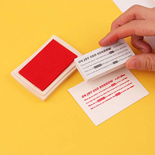Dizdkizd Craft Ink Pad Set, 24 Colors DIY Stamp Ink Pads, Washable...